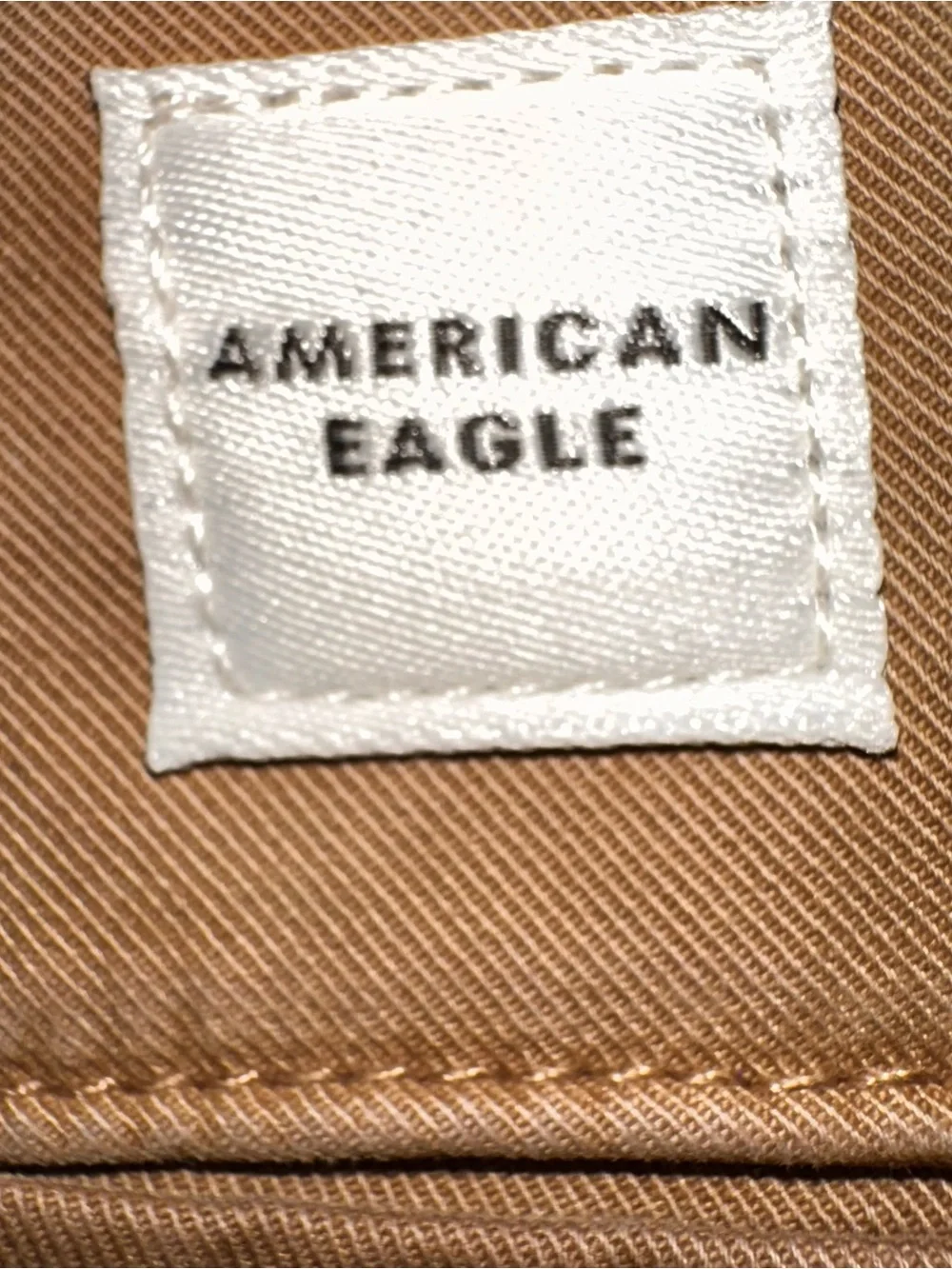 American Eagle COTTON Original Slim Straight Leg Tan Pants - Picture 4 of 6